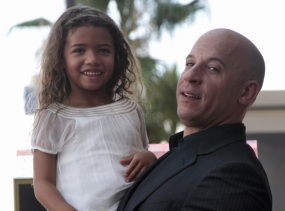 Vin Diesel y su hija. El actor habla muy poco de su vida personal